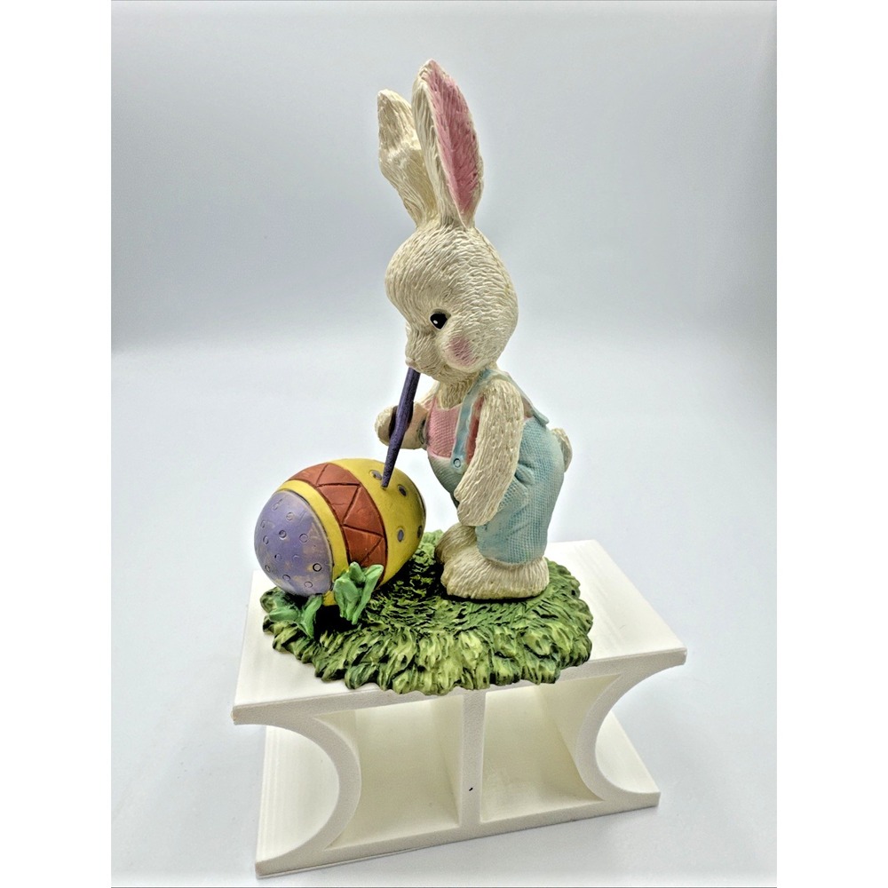 Beautifully Detailed Easter Bunny Rabbit Whimsical 5" Resin Figure Figurine‎